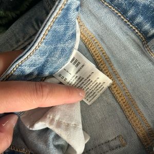 American eagle light jeans, no rips in these, super comfy!